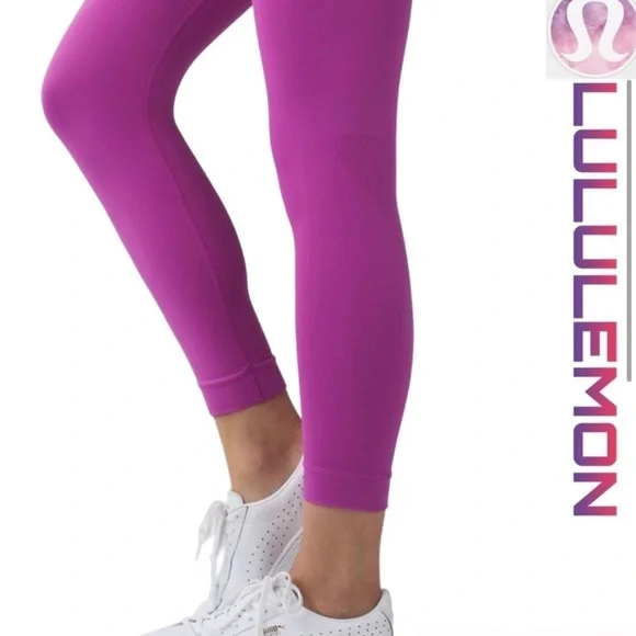 Lululemon Seamless High Rise Crop Leggings - Picture 1 of 7